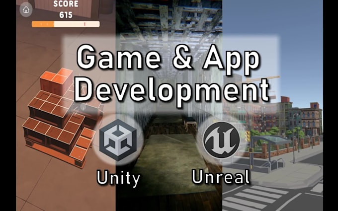 develop a game in unity or unreal engine for any platform