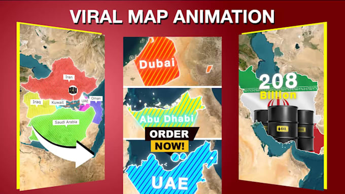 make viral map animation shorts