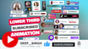 make custom subscribe animation button or social lower third, mogrt