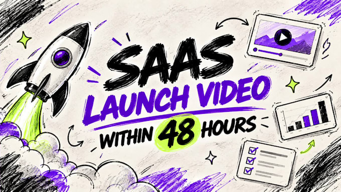 create a saas launch video within 48 hours