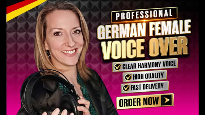record a female german voice over