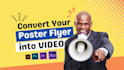 convert your psd illustrator poster flyer to animated video