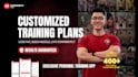 customize a fitness training workout program and meal plan for you