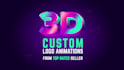 create 3d custom intro logo animation