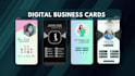 design interactive, modern and clickable digital business card with qr code