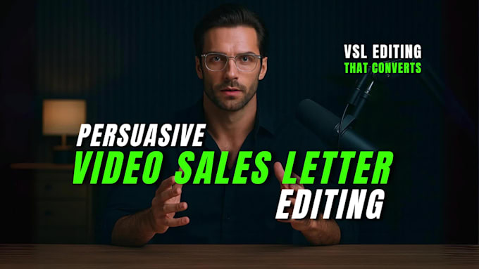edit a high converting video sales latter,  vsl editing