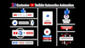 make exclusive 3d youtube subscribe animation