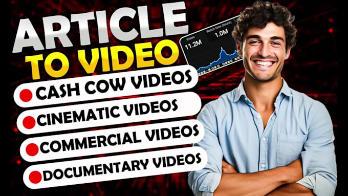 convert article, text, blog post to video with voiceover