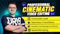 do any professional cinematic video editing within 24 hours