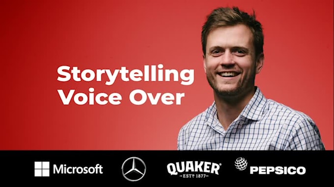 do a conversational male voice over