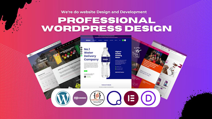 develop wordpress website, ecommerce store, custom website