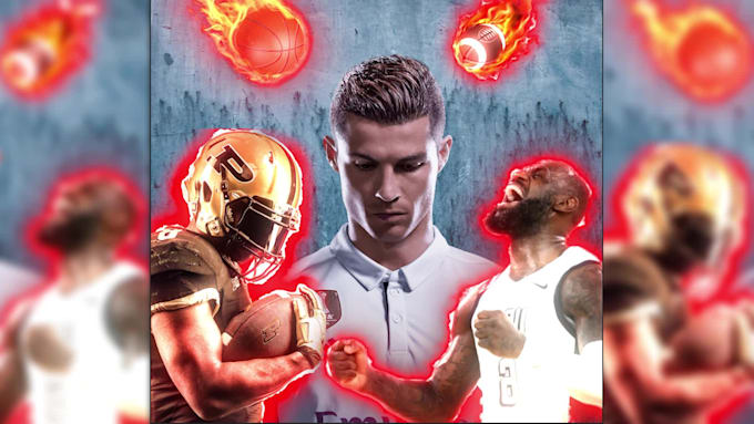 Edit sports highlights videos of football,basketball and others by