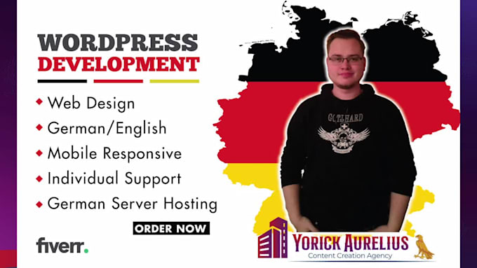 create modern responsive and SEO friendly wordpress website design