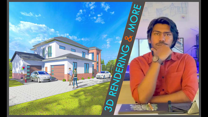 create architectural 3d rendering for exterior design