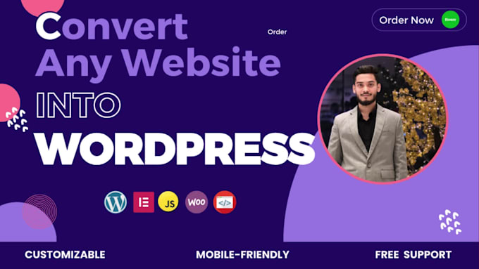 clone convert psd, figma, wix, squarespace, weebly, webflow to wordpress website