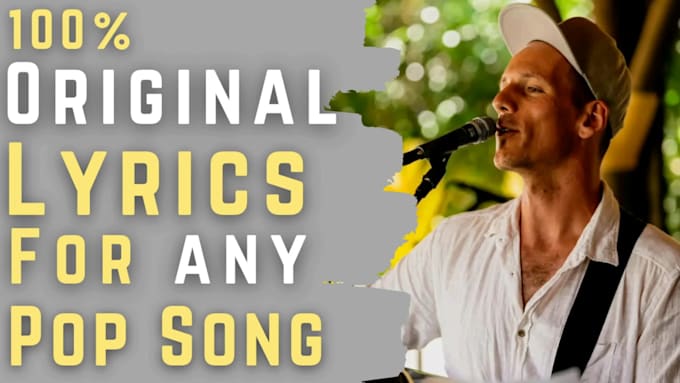 write the best lyrics and melody for your song