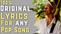 write the best lyrics and melody for your song