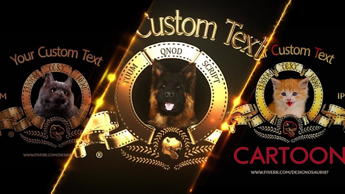 make a metro goldwyn mayer intro with your pet