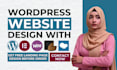 build responsive wordpress website design, redesign , landing page