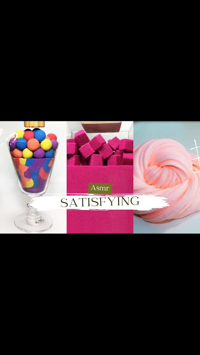 create monetizable satisfying asmr videos for youtube,reels