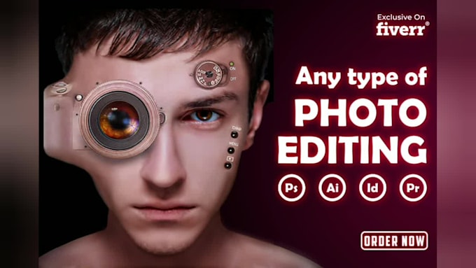 Hot Review! I will do any photoshop editing and graphic design job quickly