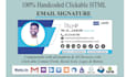 do clickable email signature HTML and professional design