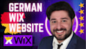 develop a custom german wix website for your business