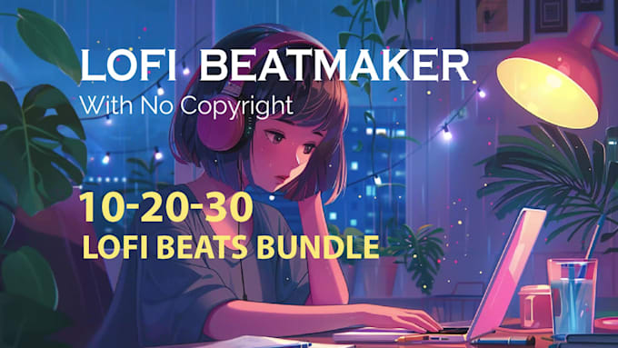 create lofi loop animation music video with no copyrights