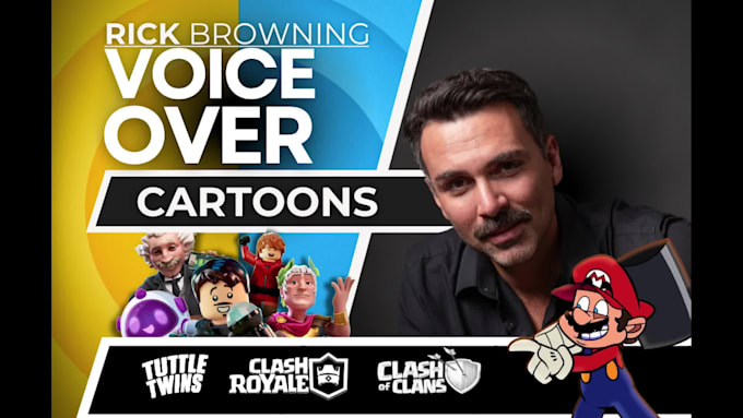be the male voice actor for your cartoon characters