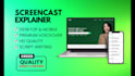 create 4k screencast tutorials and explainer videos for website or app