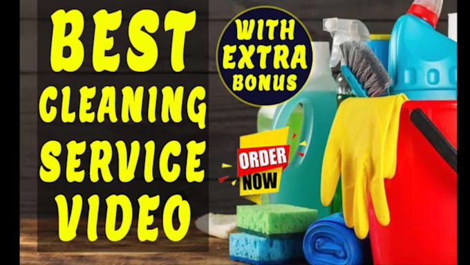 do cleaning service video or cleaning company ads cleaner promo