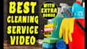 do cleaning service video or cleaning company ads cleaner promo
