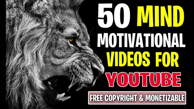 create unique motivational shorts videos for youtube