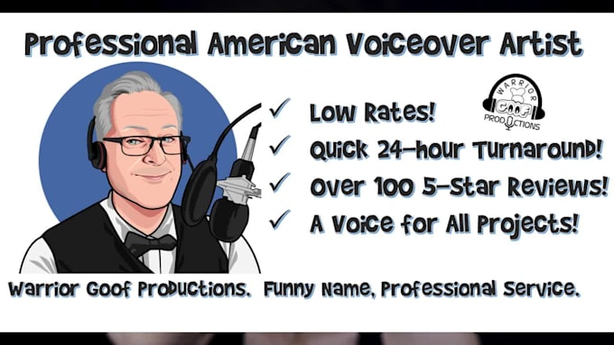 provide a high quality, fun animation voice over