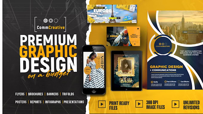 create distinctive brochures or flyer designs and content for your business
