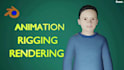 rig  animate and render your 3d character in blender
