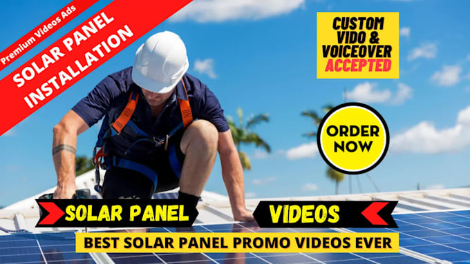 create unlimited solar panel energy explainer promo video