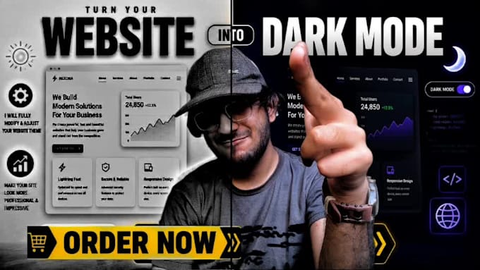 build and add dark mode or night mode system for your website