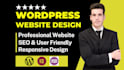design and develop professional responsive wordpress website