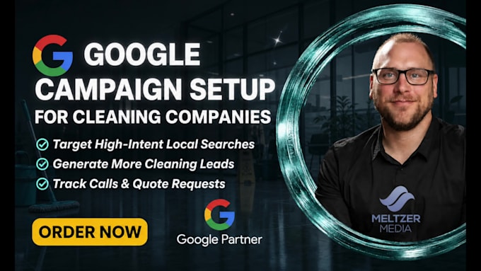 setup google ads for your cleaning company