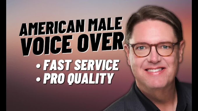 record an american male voice over in english