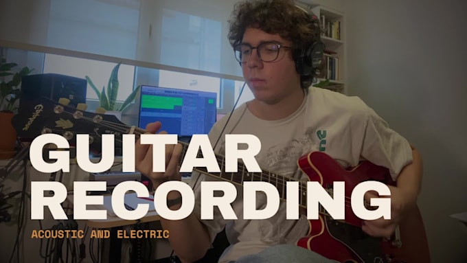 record professional electric and acoustic guitar