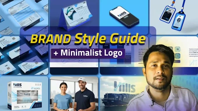 design a brand style guide and minimalist logo