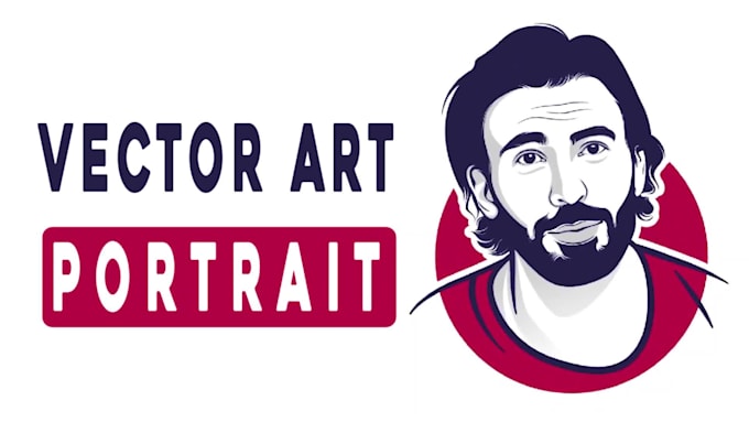 Create a vector art portrait black and white by Emma608 | Fiverr