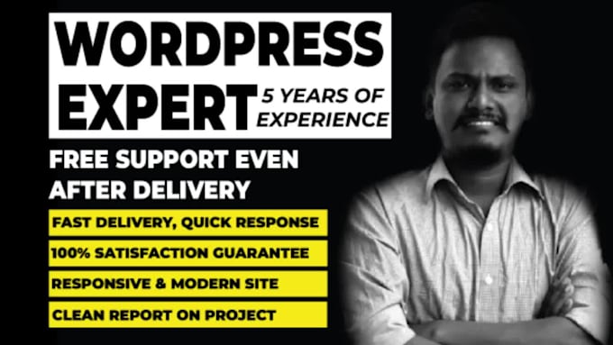 be your wordpress customization expert in 24 hours fast