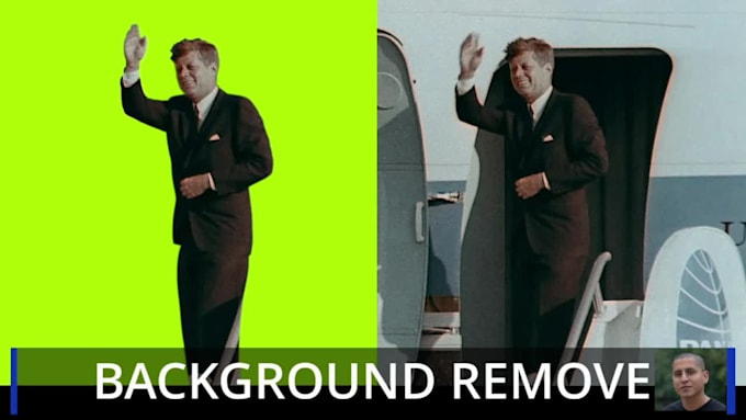 remove green or blue background from video