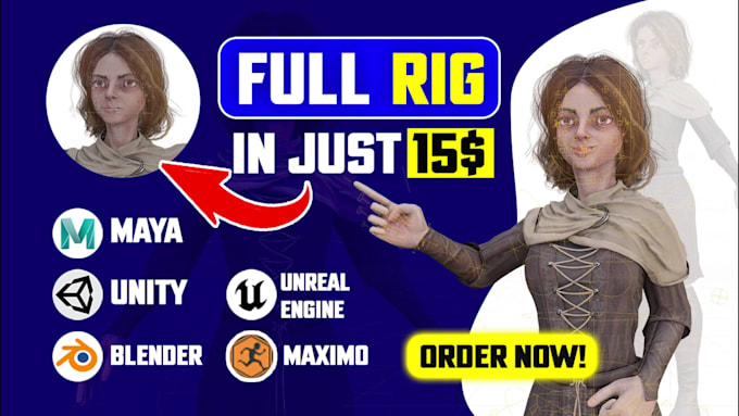 rig your 3d character professionally in blender and maya