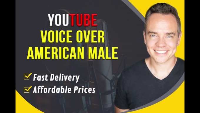 Record a narration documentary youtube amercian male voice over by ...