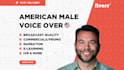 record a deep american male voice over as an announcer or voice actor character