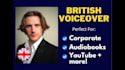 record a professional, british male voice over in english